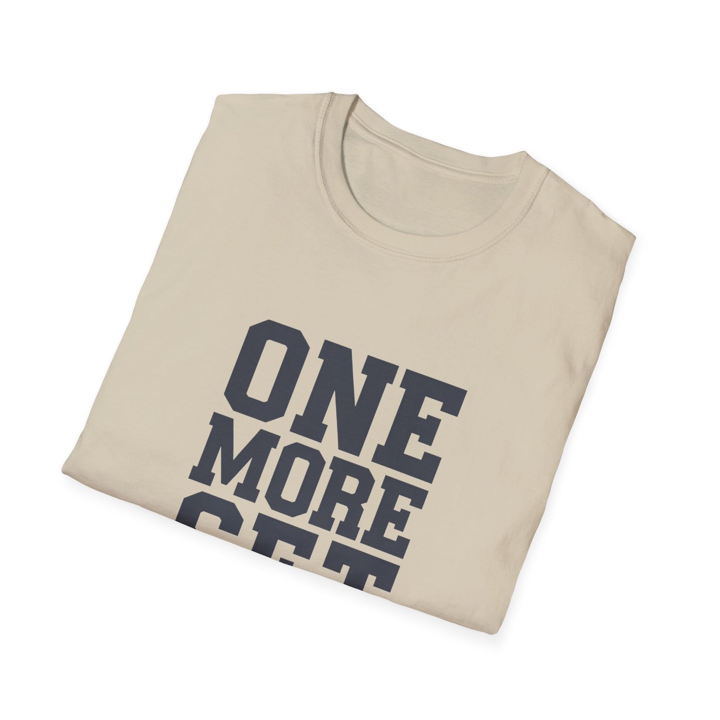 Motivational Fitness T-Shirt - 'One More Set' Unisex Softstyle Tee