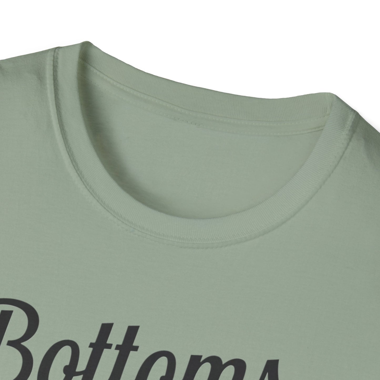 Playful Bottoms Up Unisex T-Shirt, Funny Shirt, Gift for Friends, Casual Wear, Party Apparel, Humor Tee