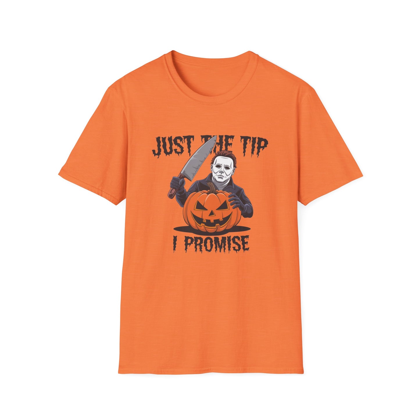 Funny Halloween T-Shirt, Unisex Graphic Tee, Halloween Costume, Pumpkin Carving Shirt, Trick or Treat Apparel, Just the Tip Design