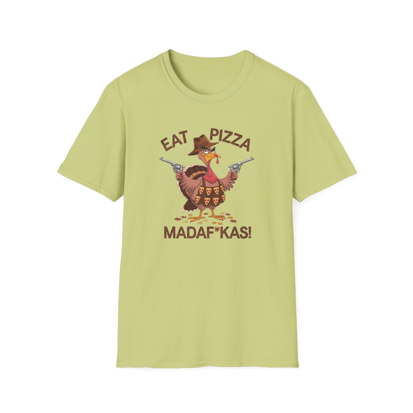 Funny Turkey Pizza Unisex T-Shirt - Perfect for Thanksgiving & Pizza Lovers