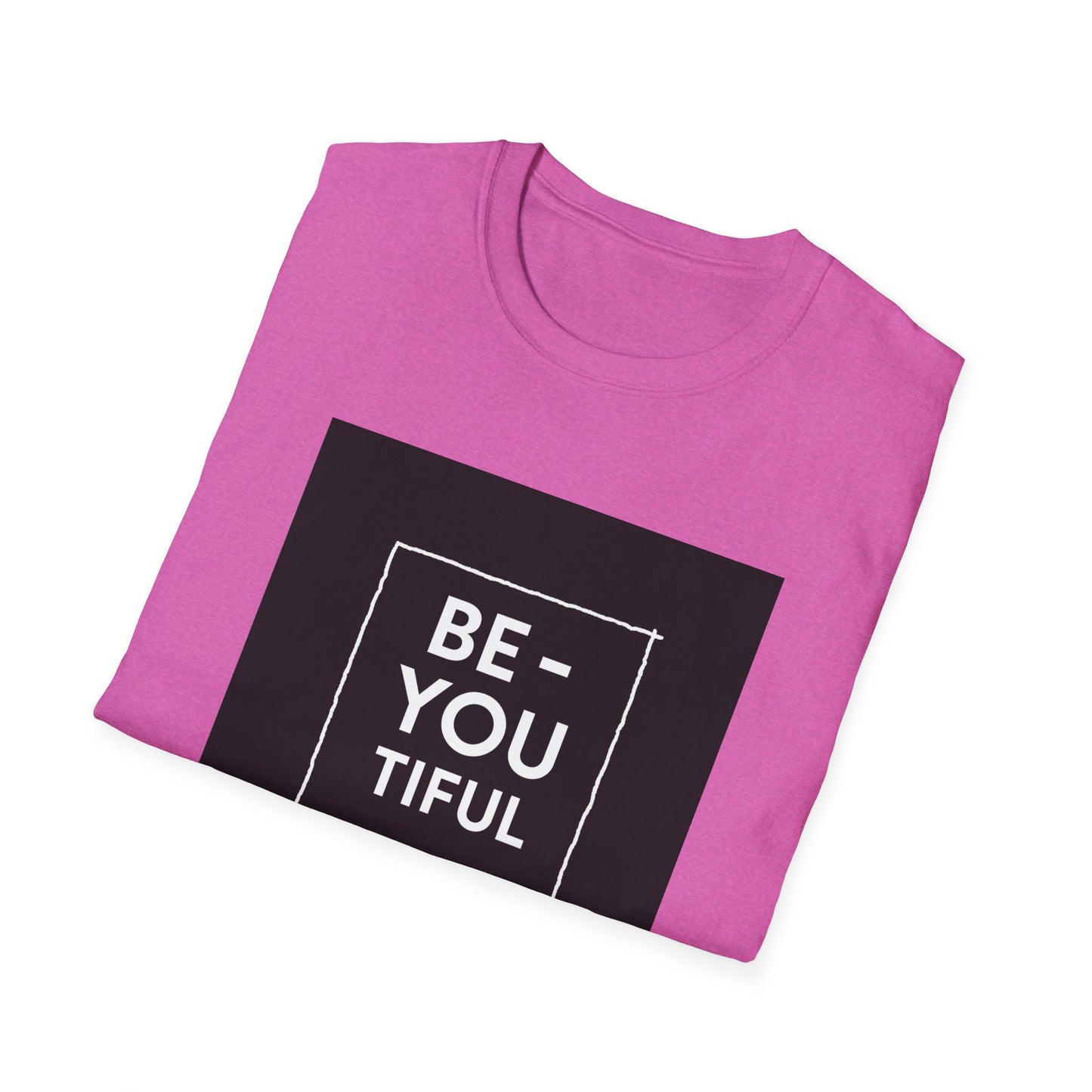 Be-You-Tiful Unisex Softstyle T-Shirt - Inspiring Message Shirt, Casual Wear, Gift for Friends, Motivational Apparel, Everyday Comfort