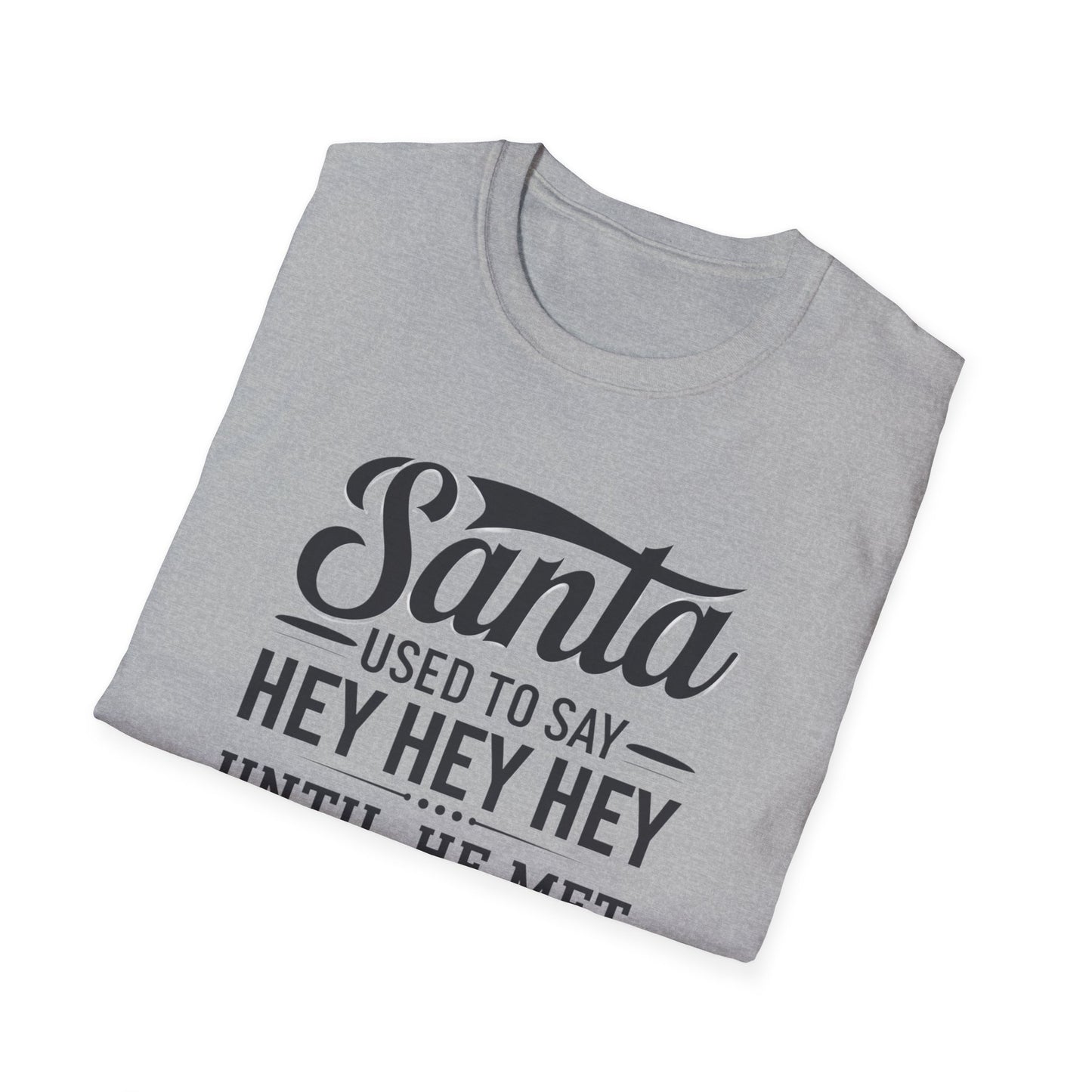 Funny Santa T-Shirt for Christmas, Holiday Shirt, Unisex Graphic Tee, Gift for Mom, Family Gathering Tee, Fun Holiday Apparel