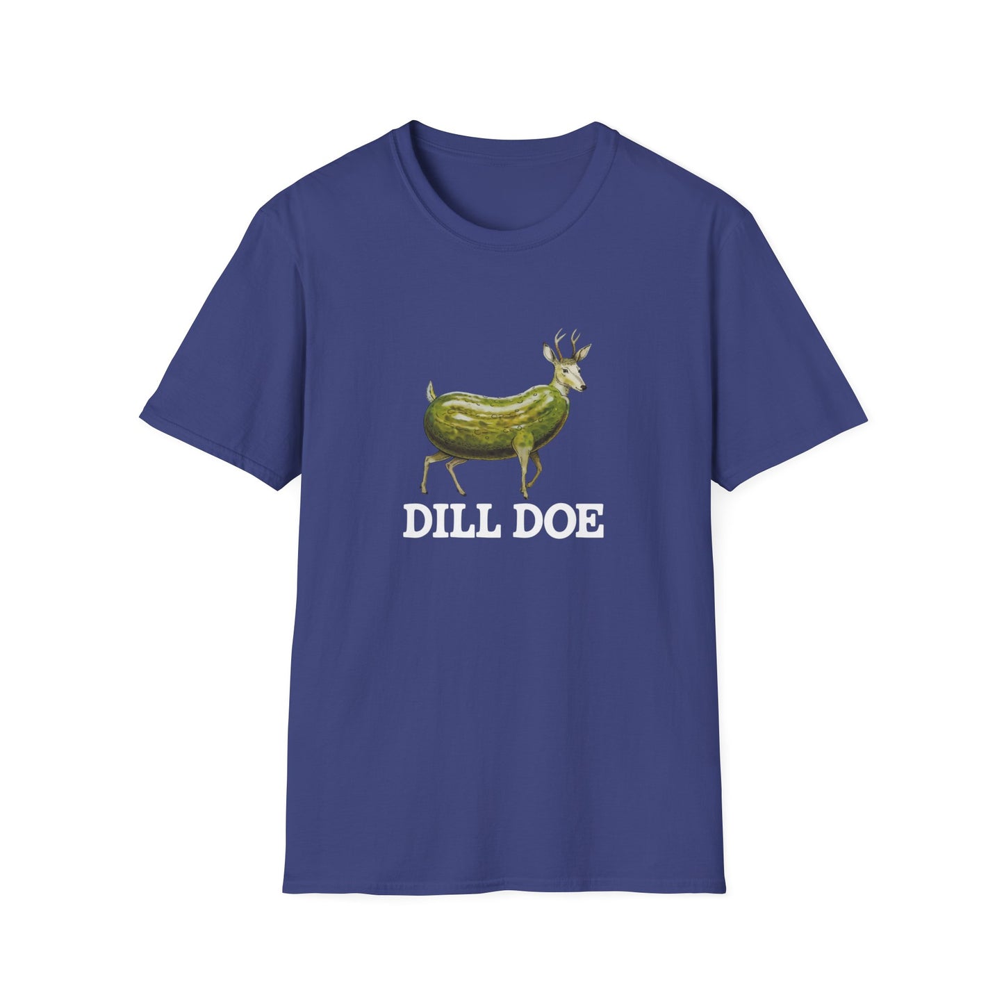 Dill Doe Funny Unisex Softstyle T-Shirt - Quirky Animal Tee