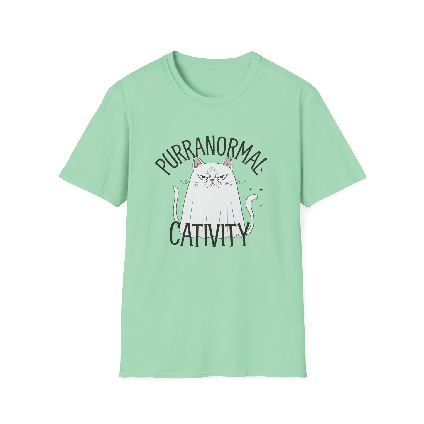 Funny Cat Tee - Purranormal Cativity T-Shirt for Cat Lovers, Gift for Pet Owners, Halloween Tee, Cozy Unisex Shirt, Cat Lover Apparel