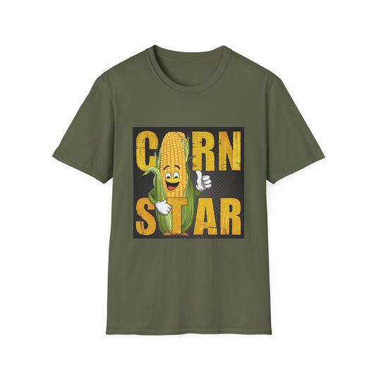 Corn Star Unisex Softstyle T-Shirt - Fun and Quirky Tee for Corn Lovers