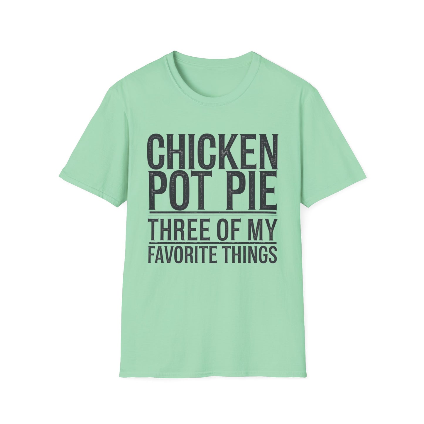 Funny Chicken Pot Pie Unisex Softstyle T-Shirt | Perfect for Food Lovers