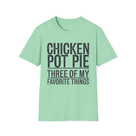 Funny Chicken Pot Pie Unisex Softstyle T-Shirt | Perfect for Food Lovers