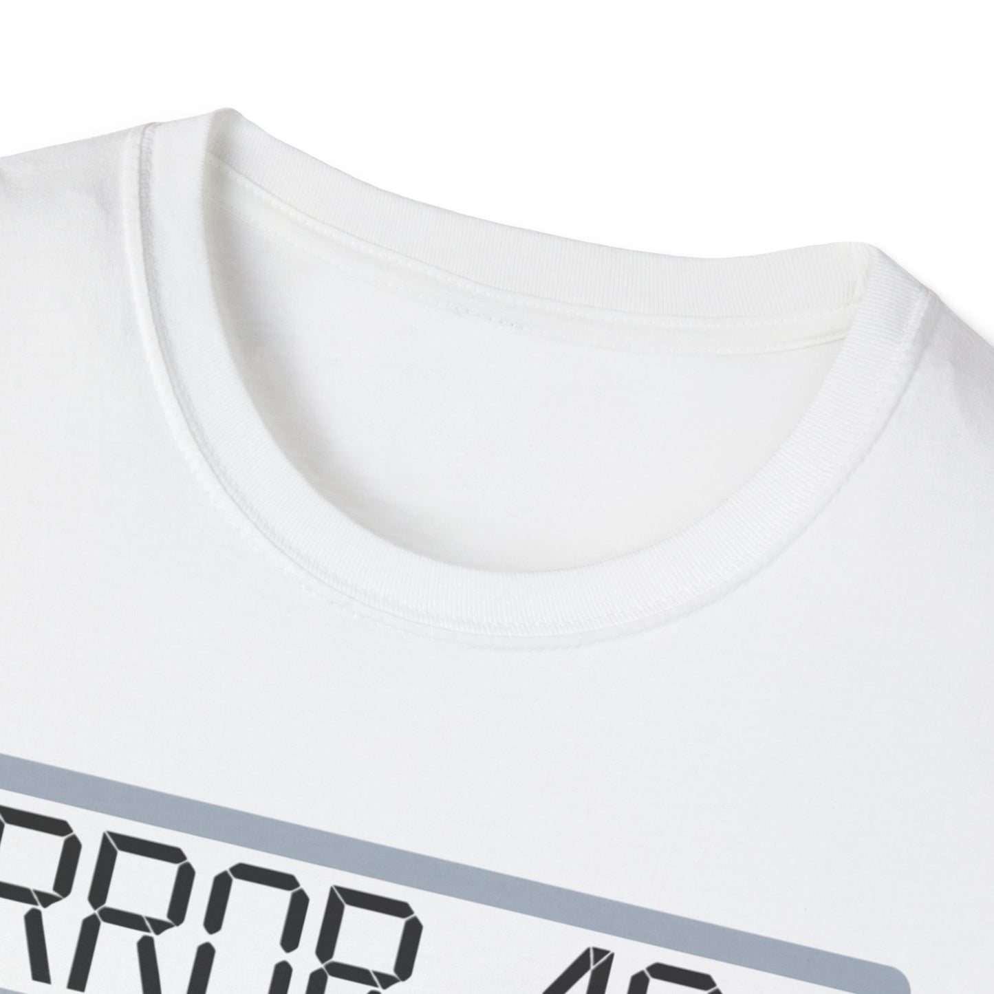 Error 404 Costume Not Found Unisex Softstyle T-Shirt, Funny Casual Tee, Geeky Gift, Halloween Humor, Costume Party Apparel
