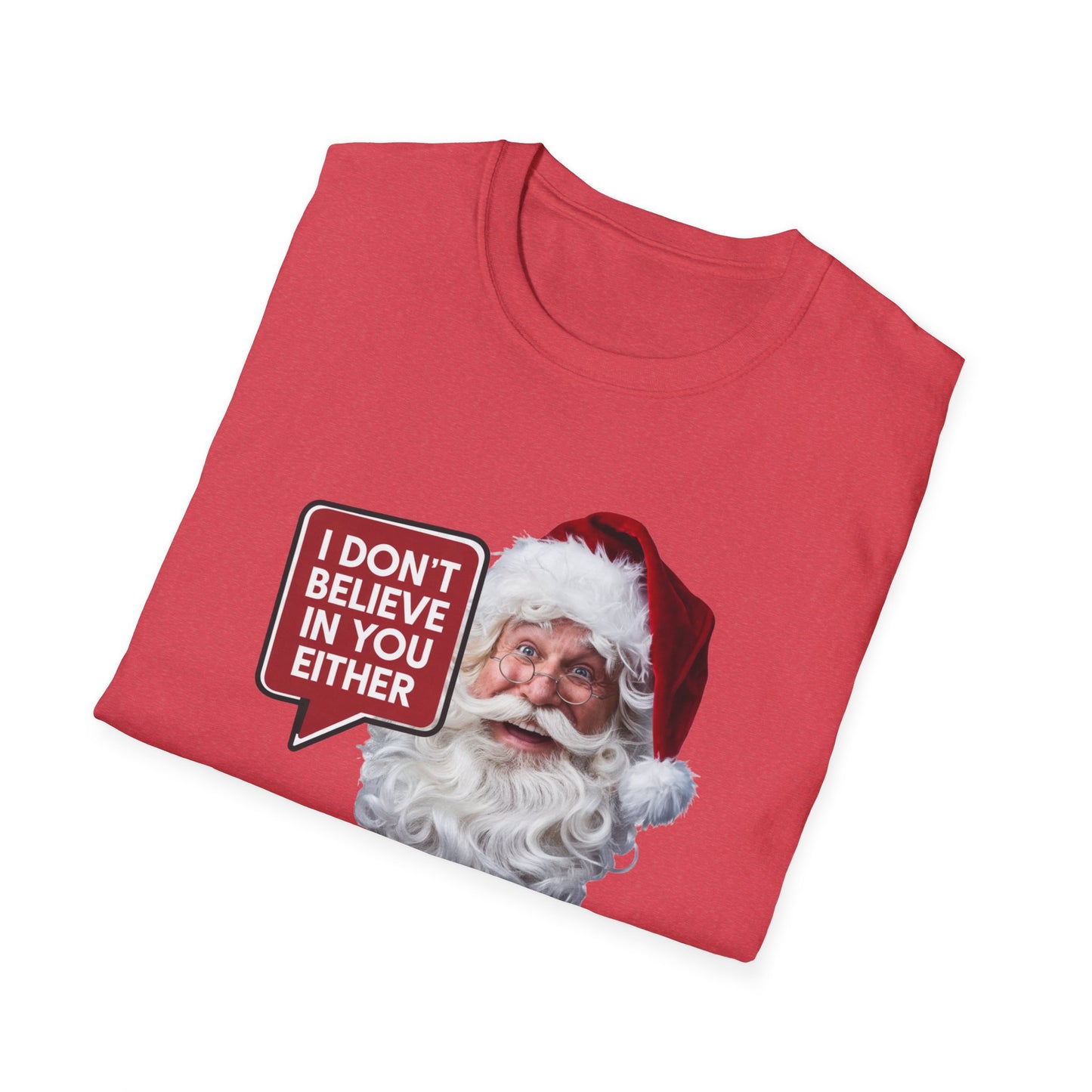 Funny Santa Holiday T-Shirt, Christmas Gift for Adults, Unisex Tee, Humor Shirt, Festive Wear, Winter Apparel