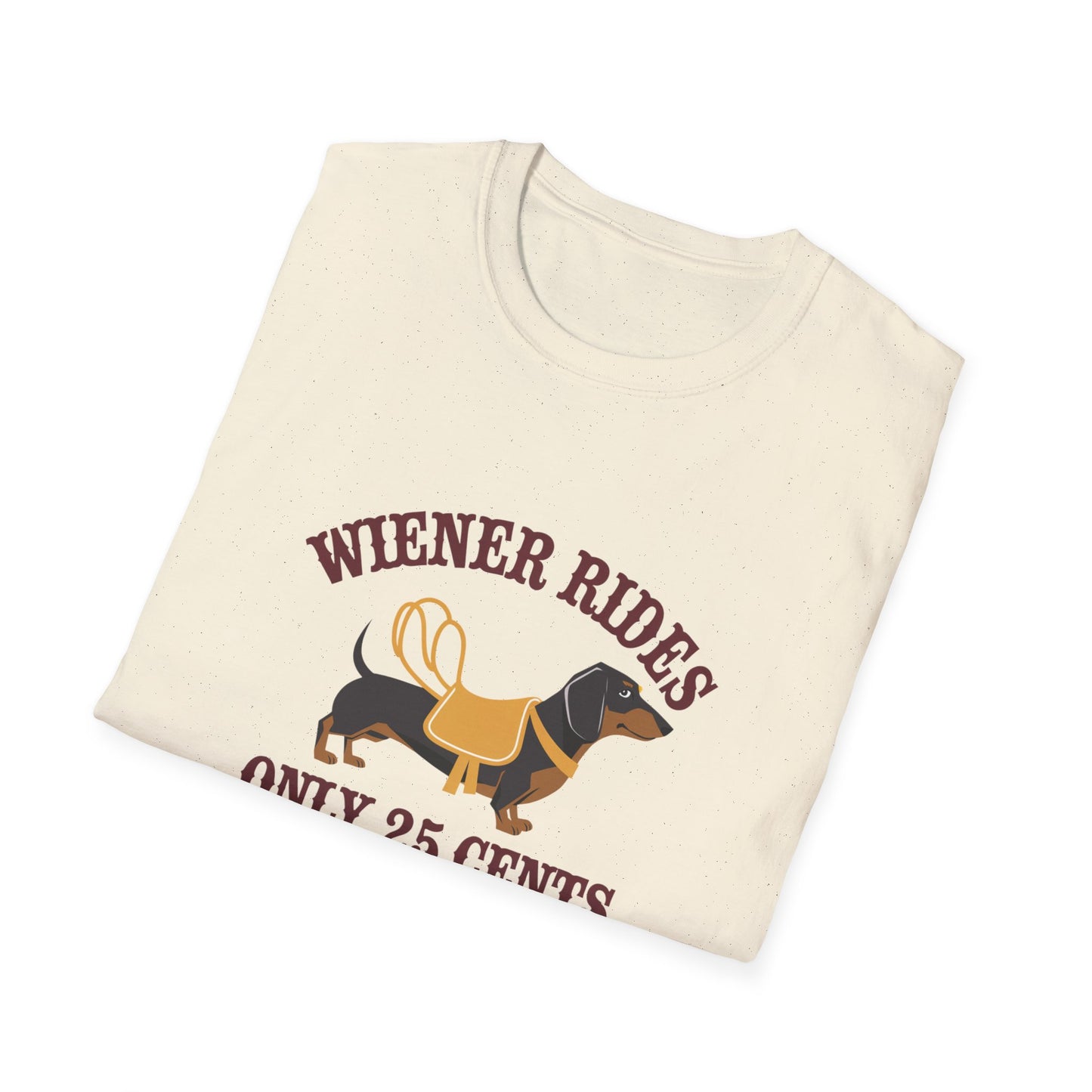 Humorous Wiener Rides Unisex T-Shirt - Fun Gift for Dog Lovers