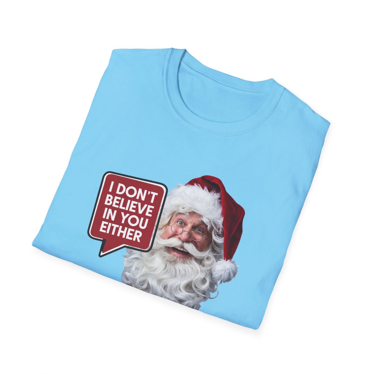 Funny Santa Holiday T-Shirt, Christmas Gift for Adults, Unisex Tee, Humor Shirt, Festive Wear, Winter Apparel