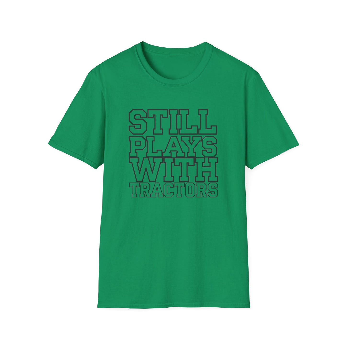 Funny Tractor Enthusiast T-Shirt - 'Still Plays With Tractors'