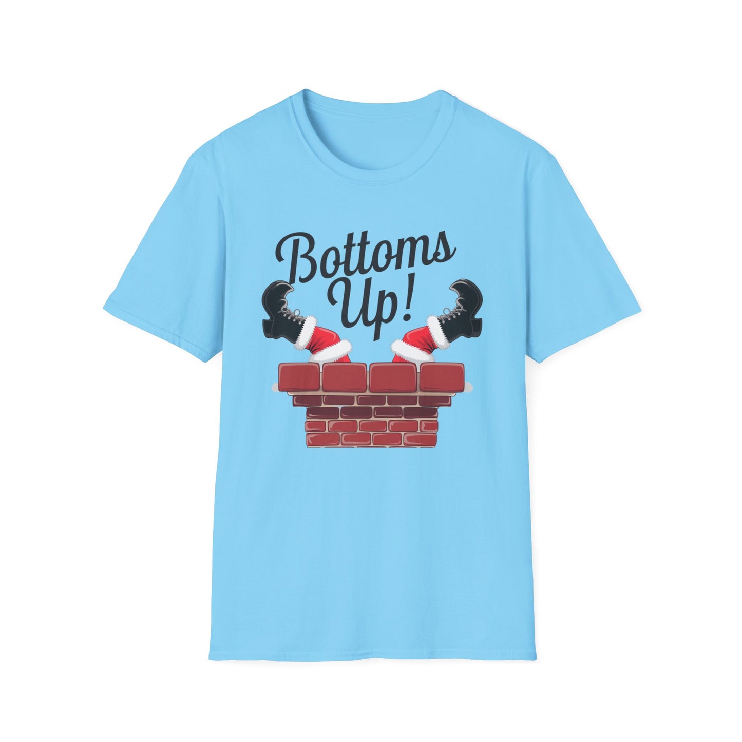 Playful Bottoms Up Unisex T-Shirt, Funny Shirt, Gift for Friends, Casual Wear, Party Apparel, Humor Tee