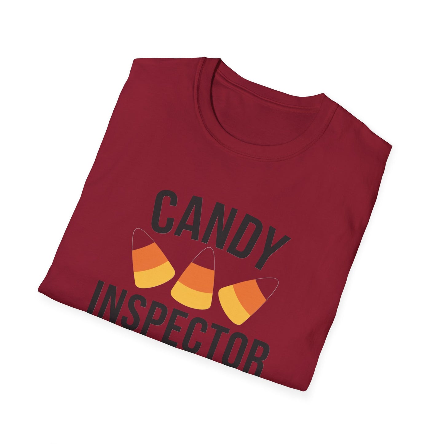 Fun Candy Inspector T-Shirt for Halloween, Unisex Graphic Tee, Sweet Tooth Apparel, Perfect for Fall Celebrations, Trick or Treat