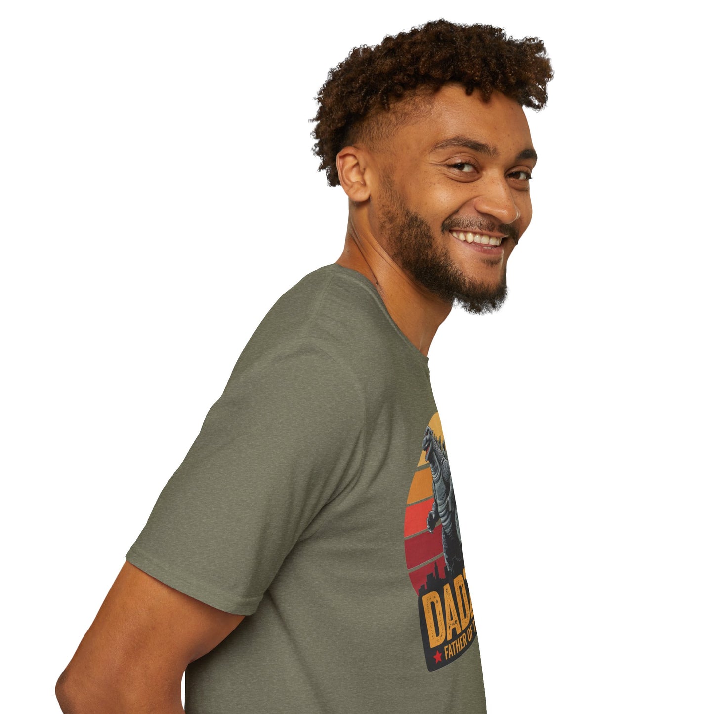 Dadzilla Tee - Unisex Softstyle T-Shirt for Dad Enthusiasts Fathers Day Gift