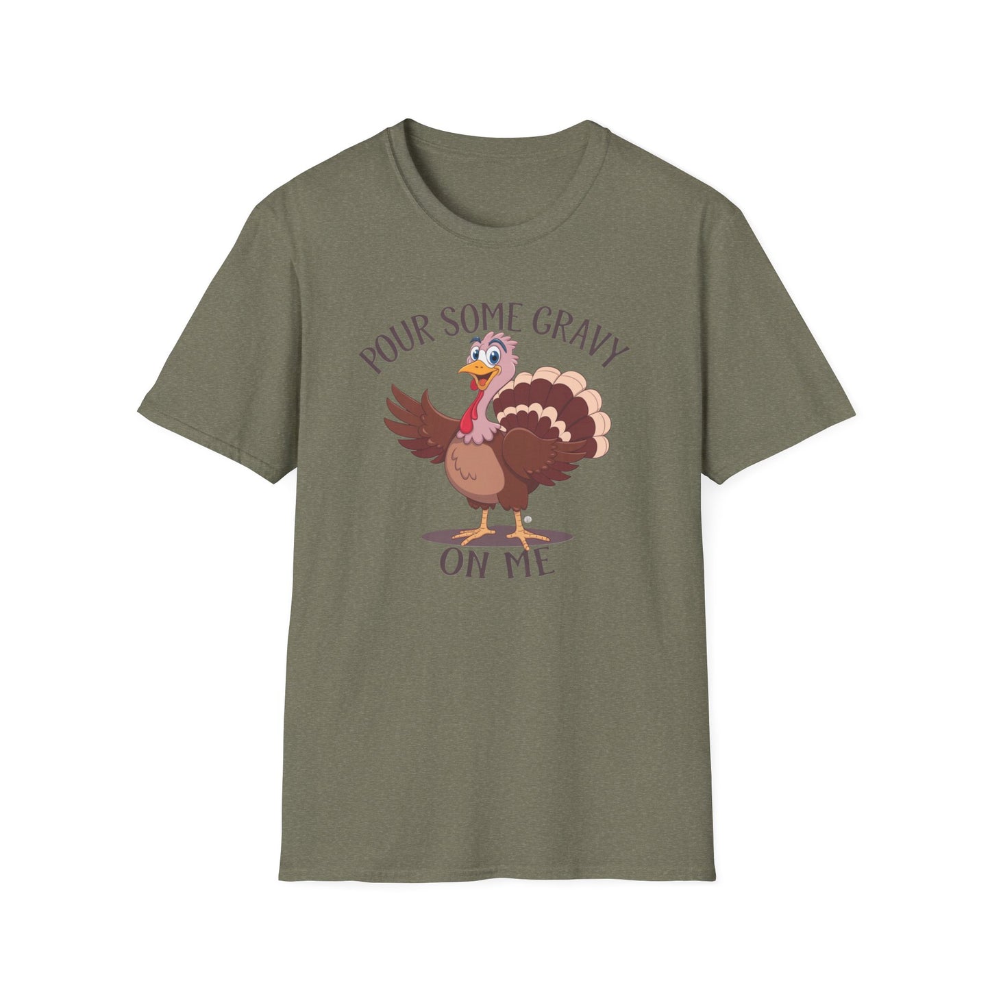 Funny Thanksgiving Turkey T-Shirt - "Pour Some Gravy On Me"