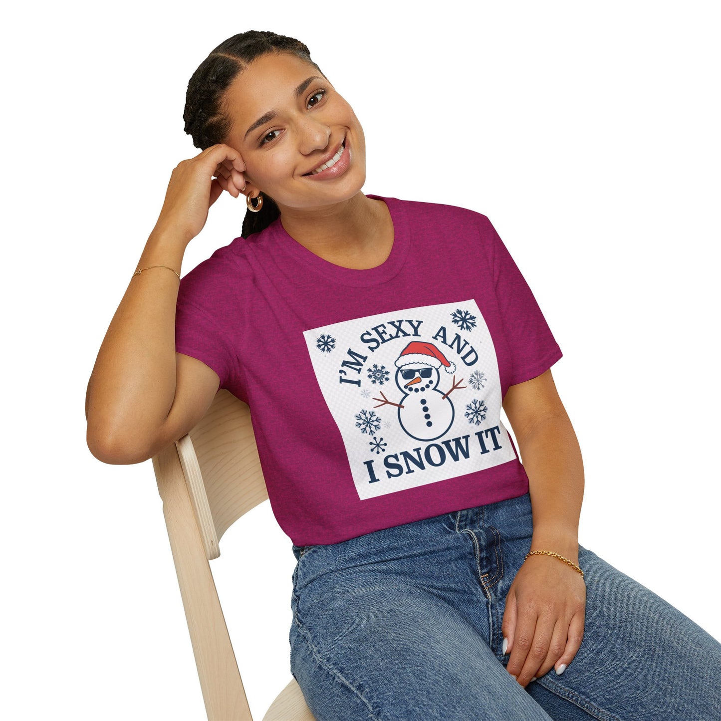 Funny Winter T-Shirt, I'm Sexy and I Snow It Tee, Holiday Gift, Xmas Apparel, Winter Humor Shirt, Unisex Snowman Tee