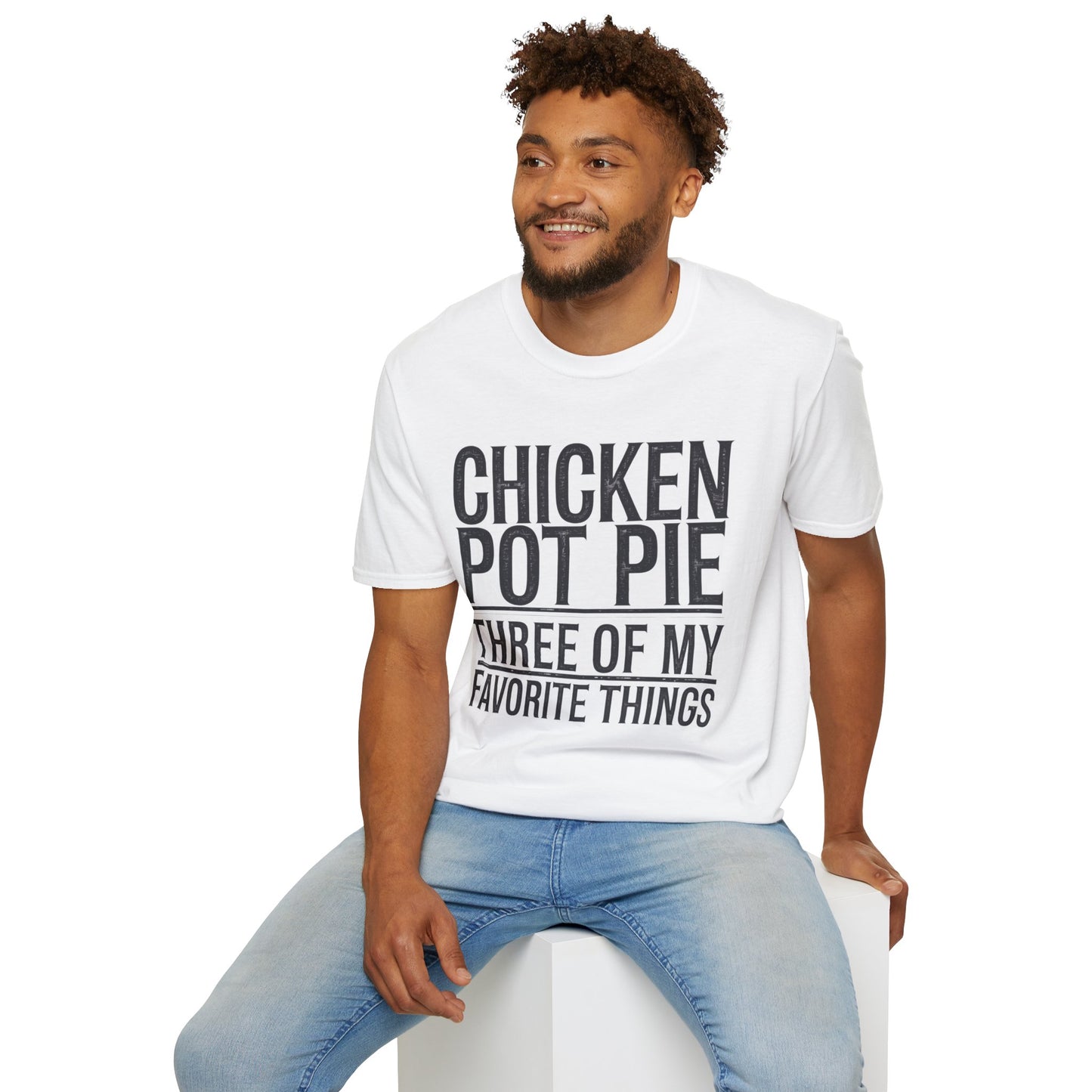 Funny Chicken Pot Pie Unisex Softstyle T-Shirt | Perfect for Food Lovers