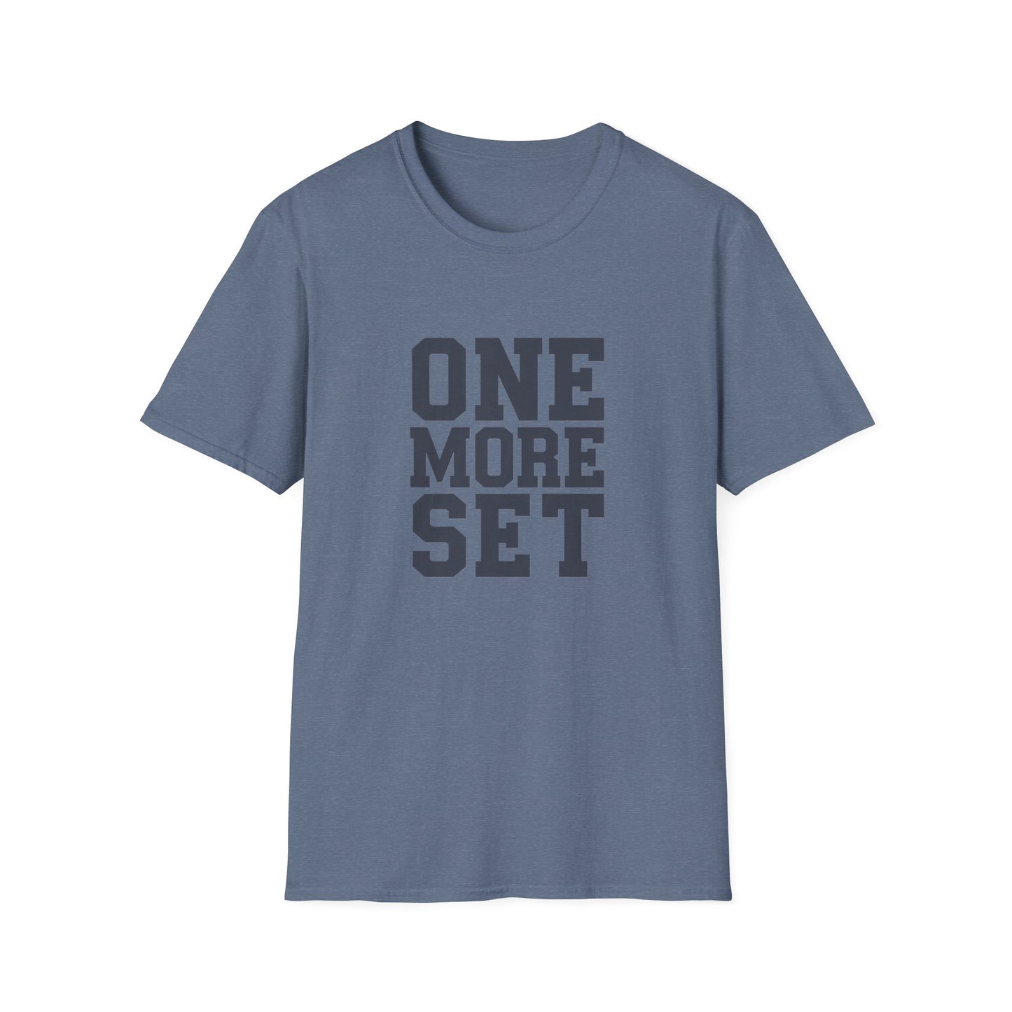 Motivational Fitness T-Shirt - 'One More Set' Unisex Softstyle Tee