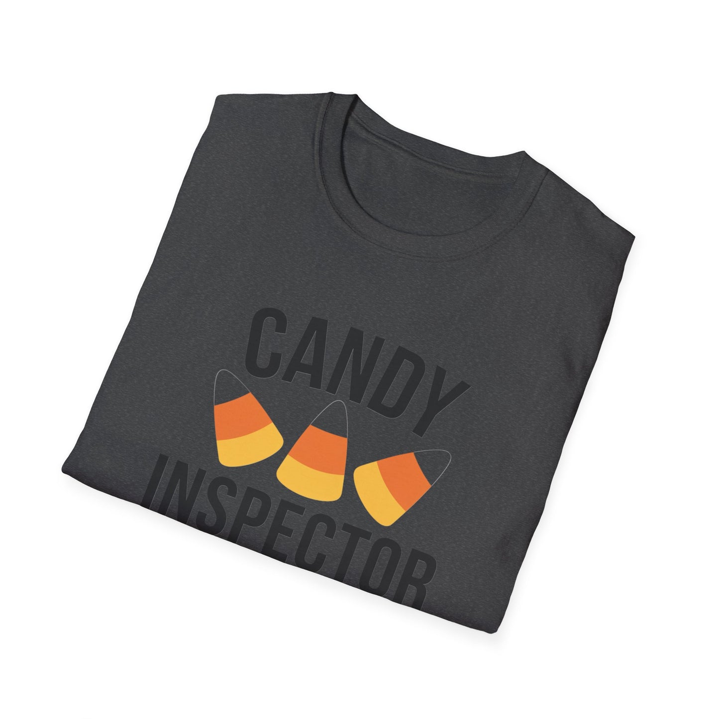 Fun Candy Inspector T-Shirt for Halloween, Unisex Graphic Tee, Sweet Tooth Apparel, Perfect for Fall Celebrations, Trick or Treat
