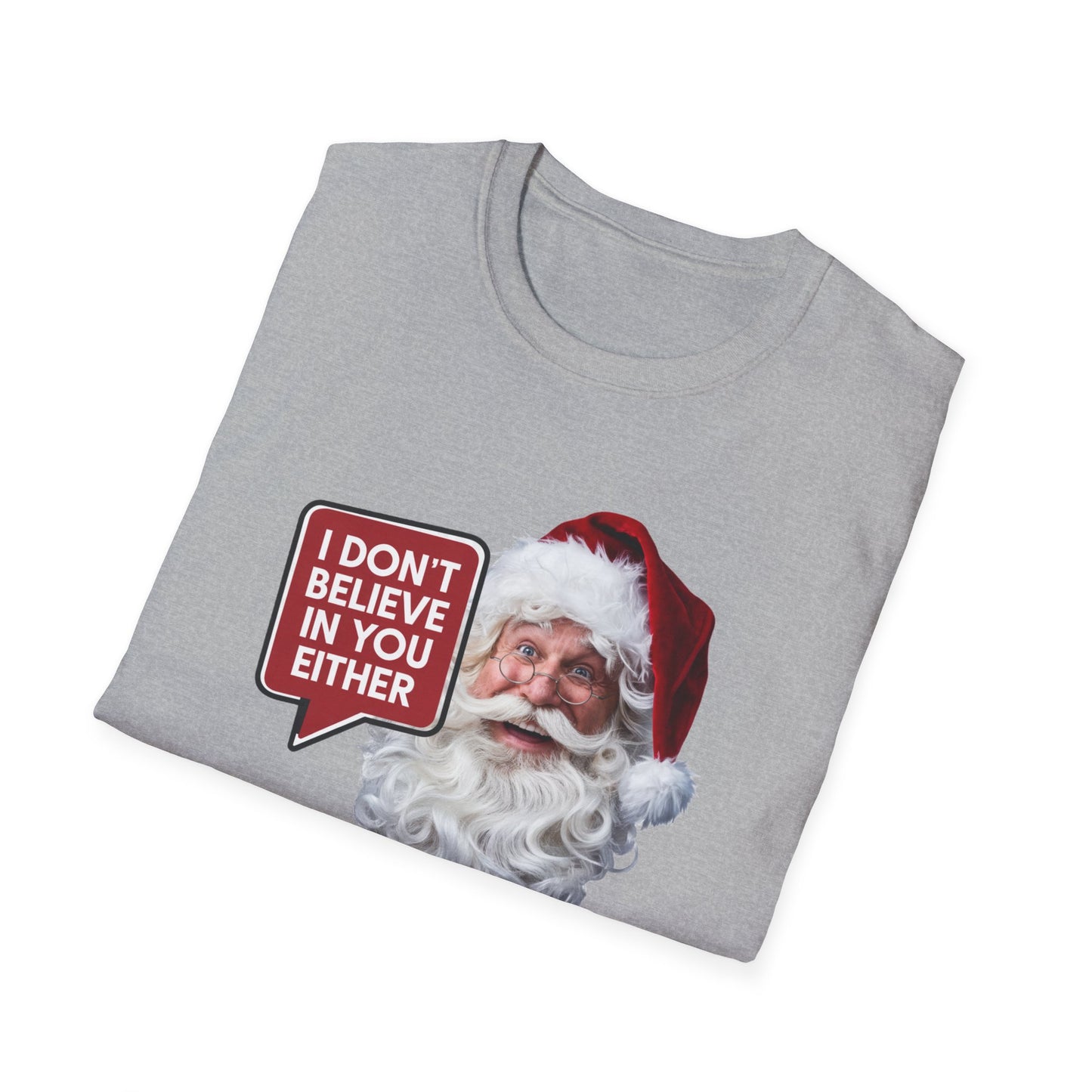 Funny Santa Holiday T-Shirt, Christmas Gift for Adults, Unisex Tee, Humor Shirt, Festive Wear, Winter Apparel