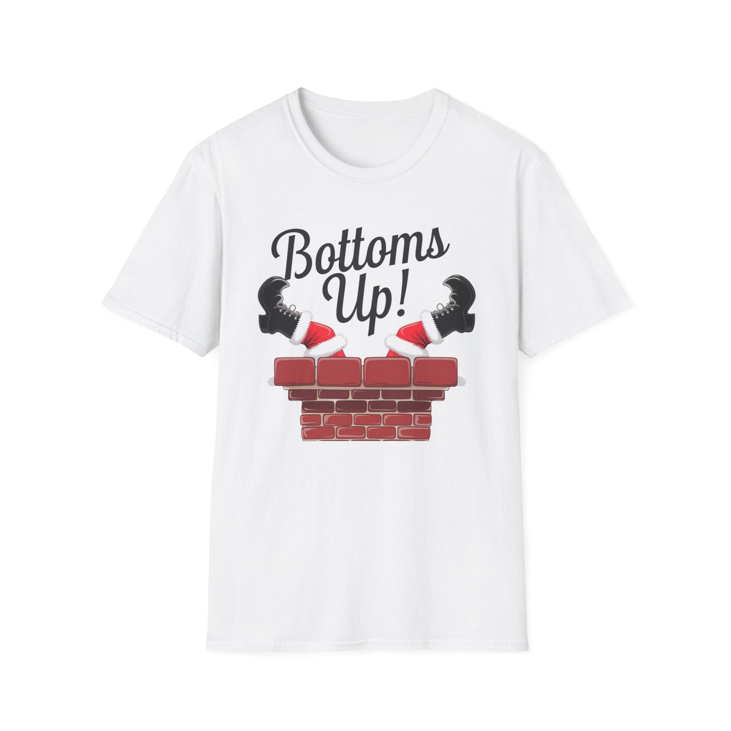 Playful Bottoms Up Unisex T-Shirt, Funny Shirt, Gift for Friends, Casual Wear, Party Apparel, Humor Tee