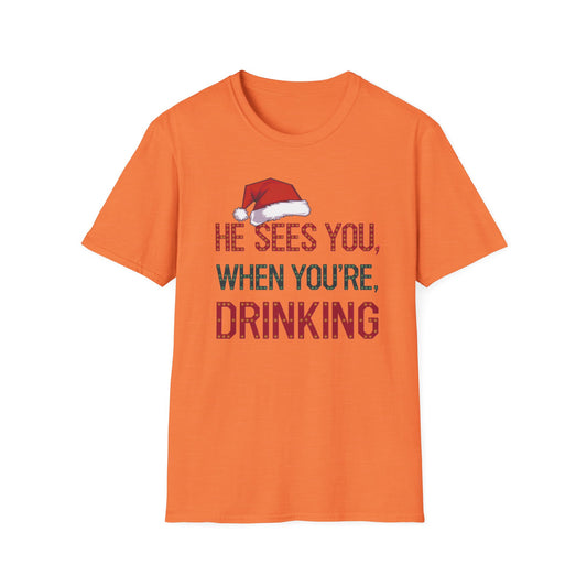 Festive Drink Humor T-Shirt - Perfect for Christmas Parties, Holiday Gatherings, Gift for Friends, Funny Apparel, Unisex Christmas Tee