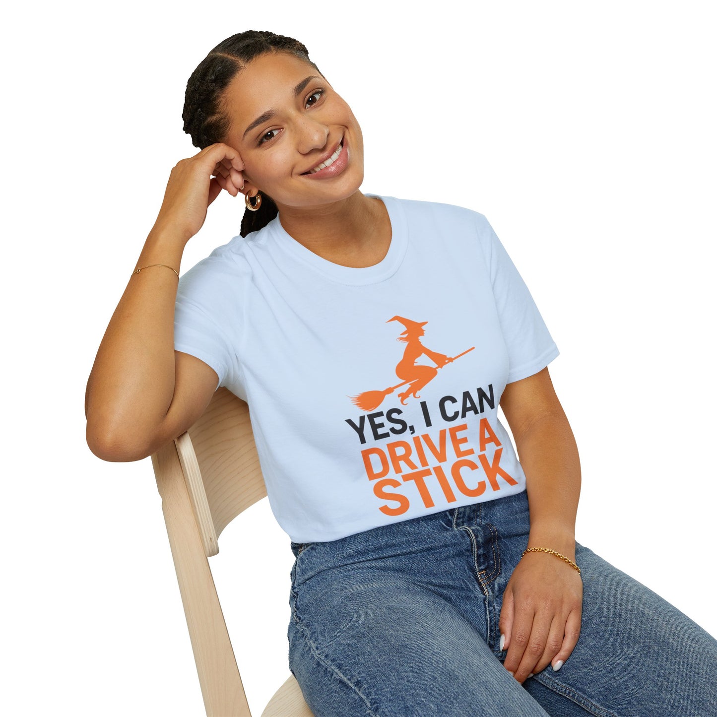 Funny Halloween T-Shirt, Yes I Can Drive a Stick Tee, Unisex Humor Shirt, Witch Broomstick Lover Gift, Halloween Party Apparel, Spooky [...]