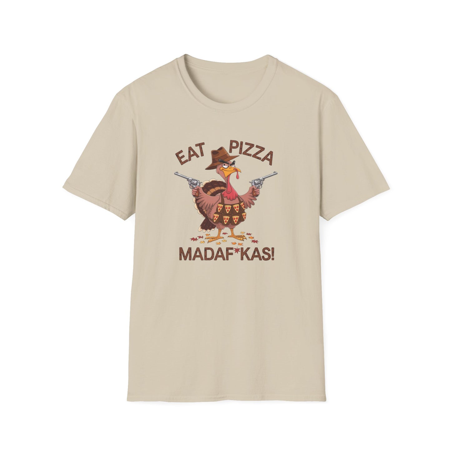 Funny Turkey Pizza Unisex T-Shirt - Perfect for Thanksgiving & Pizza Lovers