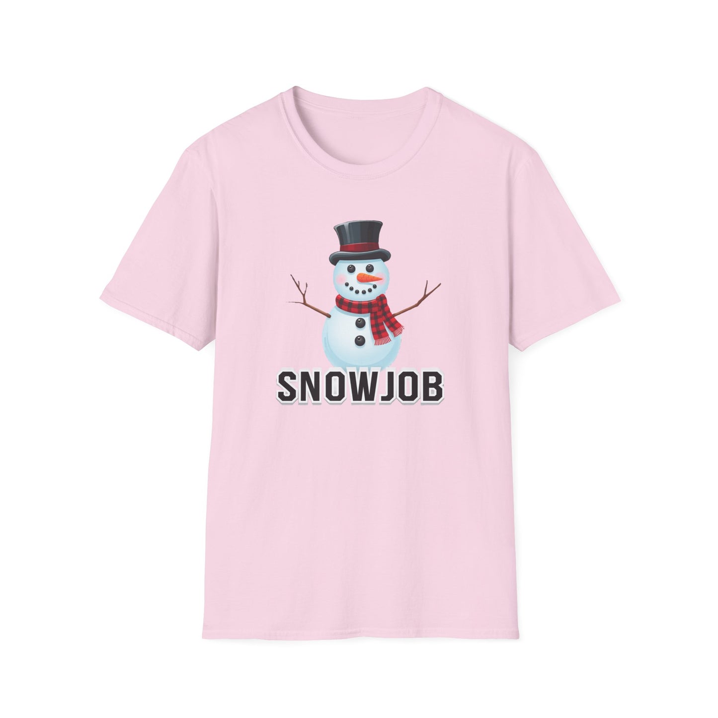 Funny Holiday Unisex T-Shirt, Winter Humor Tee, Christmas Gift, Snowman Design, Snowjob Shirt, Seasonal Apparel