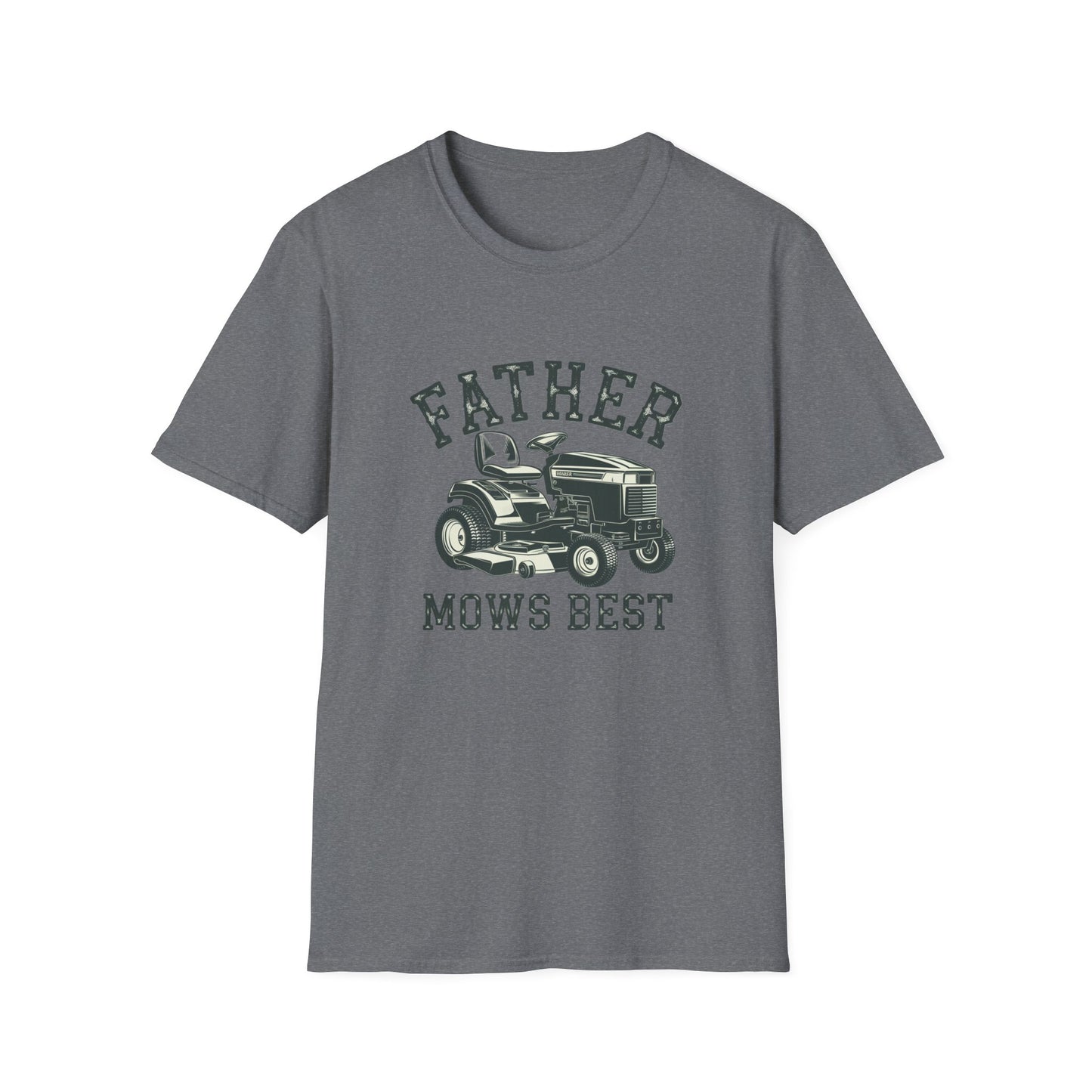 Father Mows Best Unisex Softstyle T-Shirt