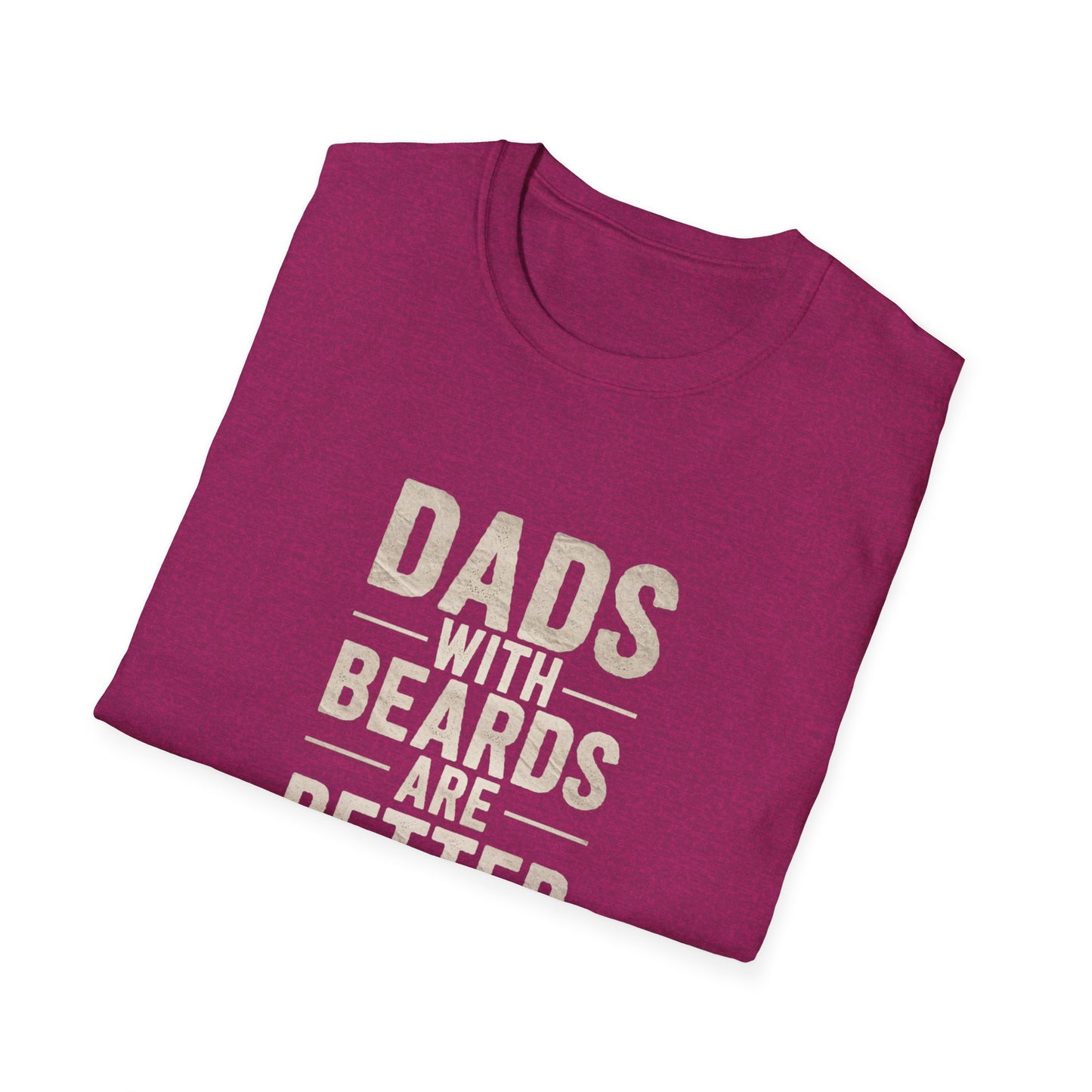 Dads with Beards Unisex Softstyle T-Shirt - Perfect Gift for Father's Day