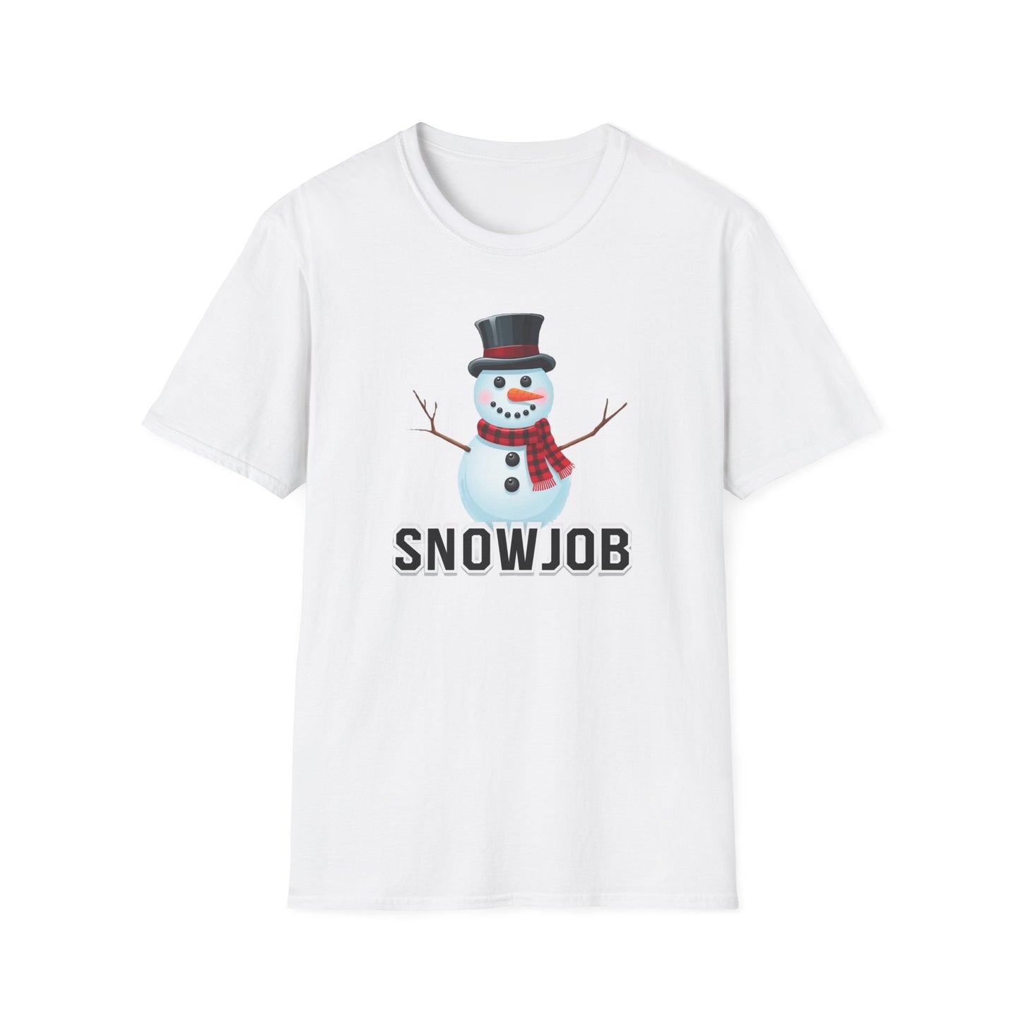 Funny Holiday Unisex T-Shirt, Winter Humor Tee, Christmas Gift, Snowman Design, Snowjob Shirt, Seasonal Apparel