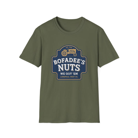 Vintage Bofadee's Nuts Unisex Softstyle T-Shirt - Fun and Casual Tees for All Occasions