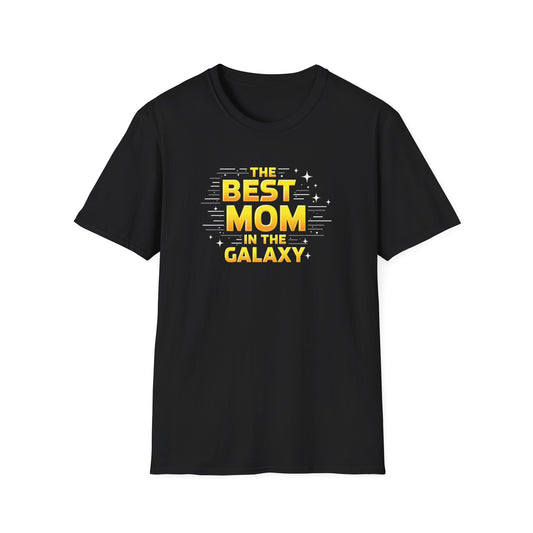 Best Mom in the Galaxy T-Shirt - Unisex Softstyle Tee for Mother's Day, Birthday Gift, Mom Appreciation, Casual Wear, Family Gatherings