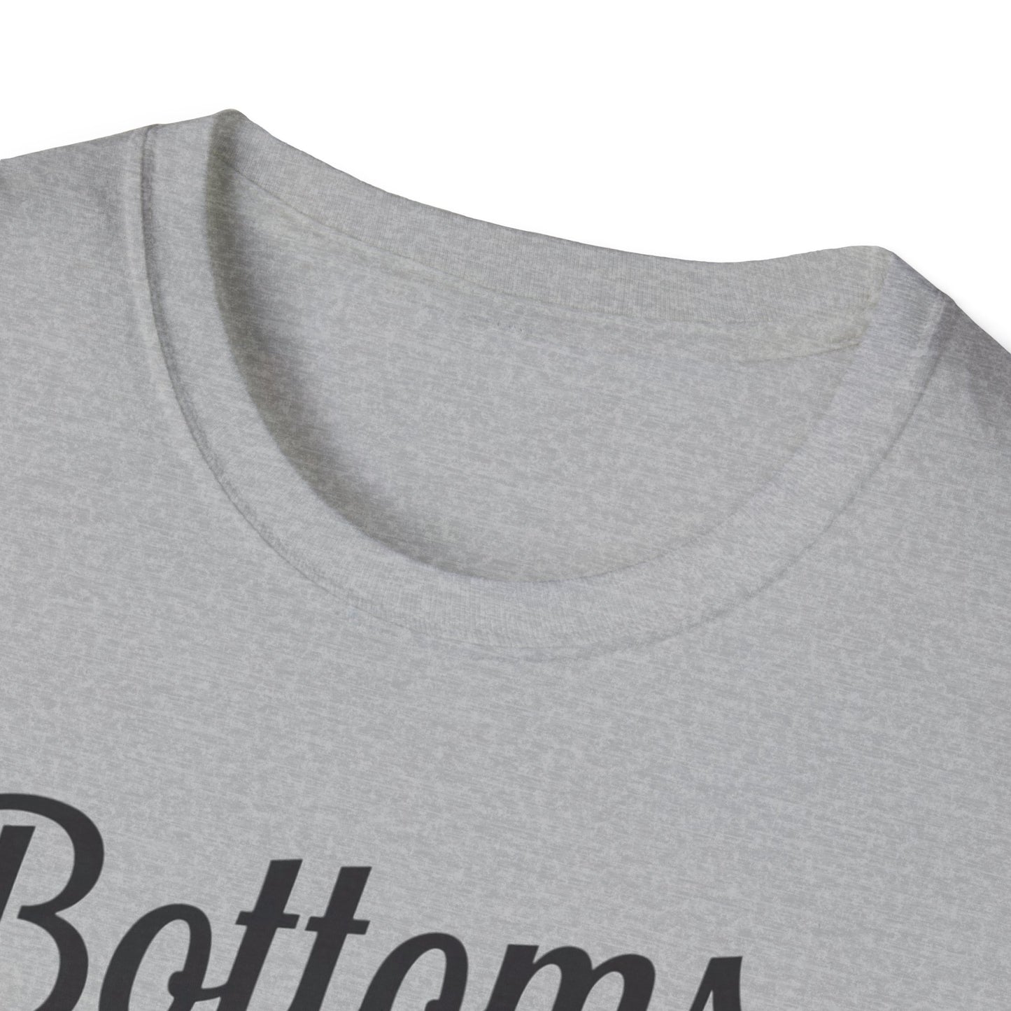 Playful Bottoms Up Unisex T-Shirt, Funny Shirt, Gift for Friends, Casual Wear, Party Apparel, Humor Tee