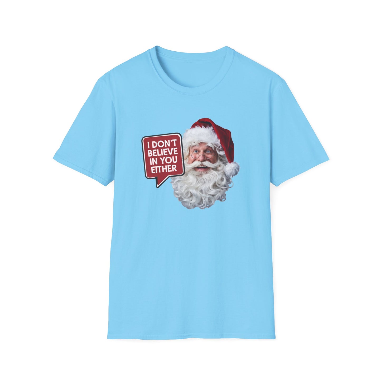 Funny Santa Holiday T-Shirt, Christmas Gift for Adults, Unisex Tee, Humor Shirt, Festive Wear, Winter Apparel