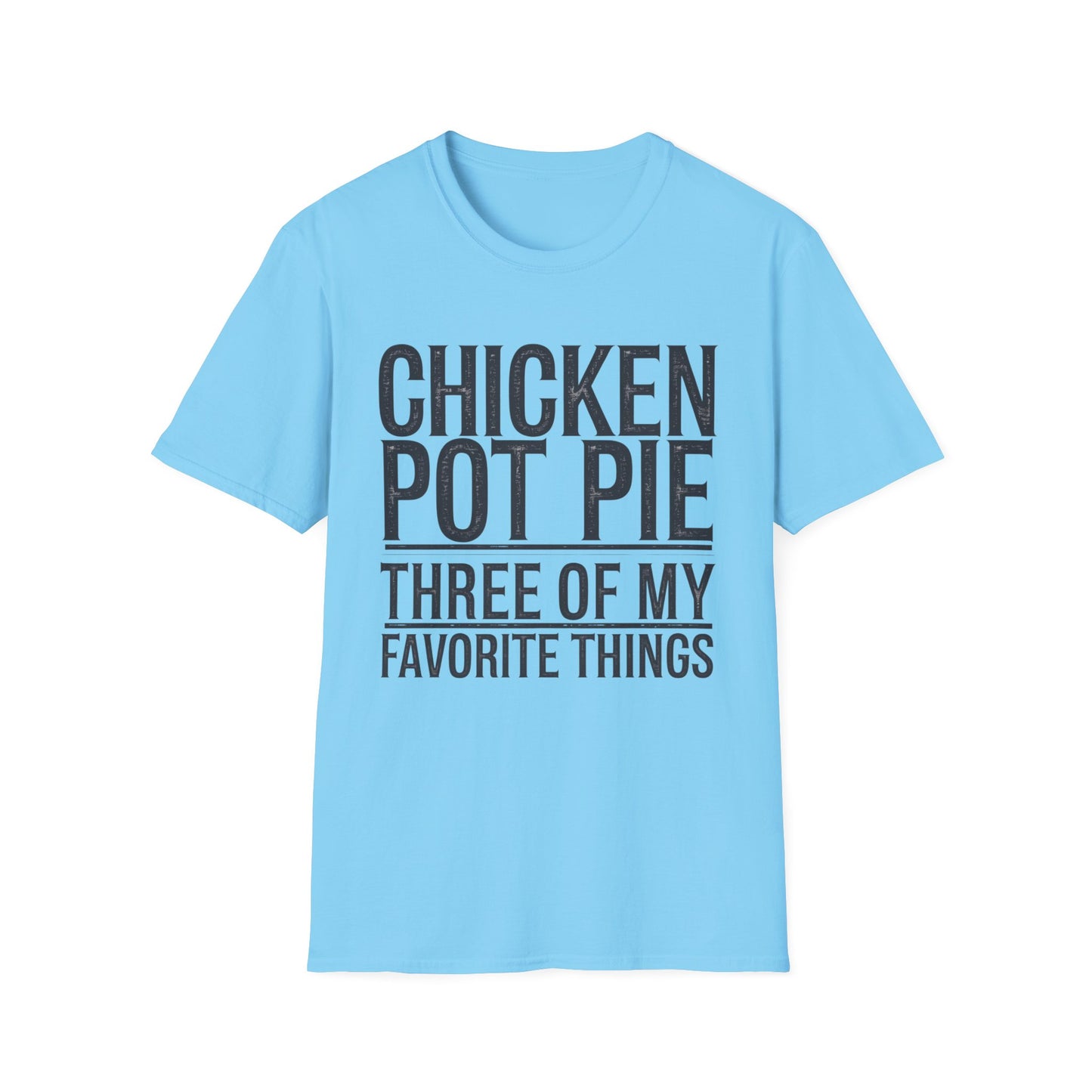 Funny Chicken Pot Pie Unisex Softstyle T-Shirt | Perfect for Food Lovers