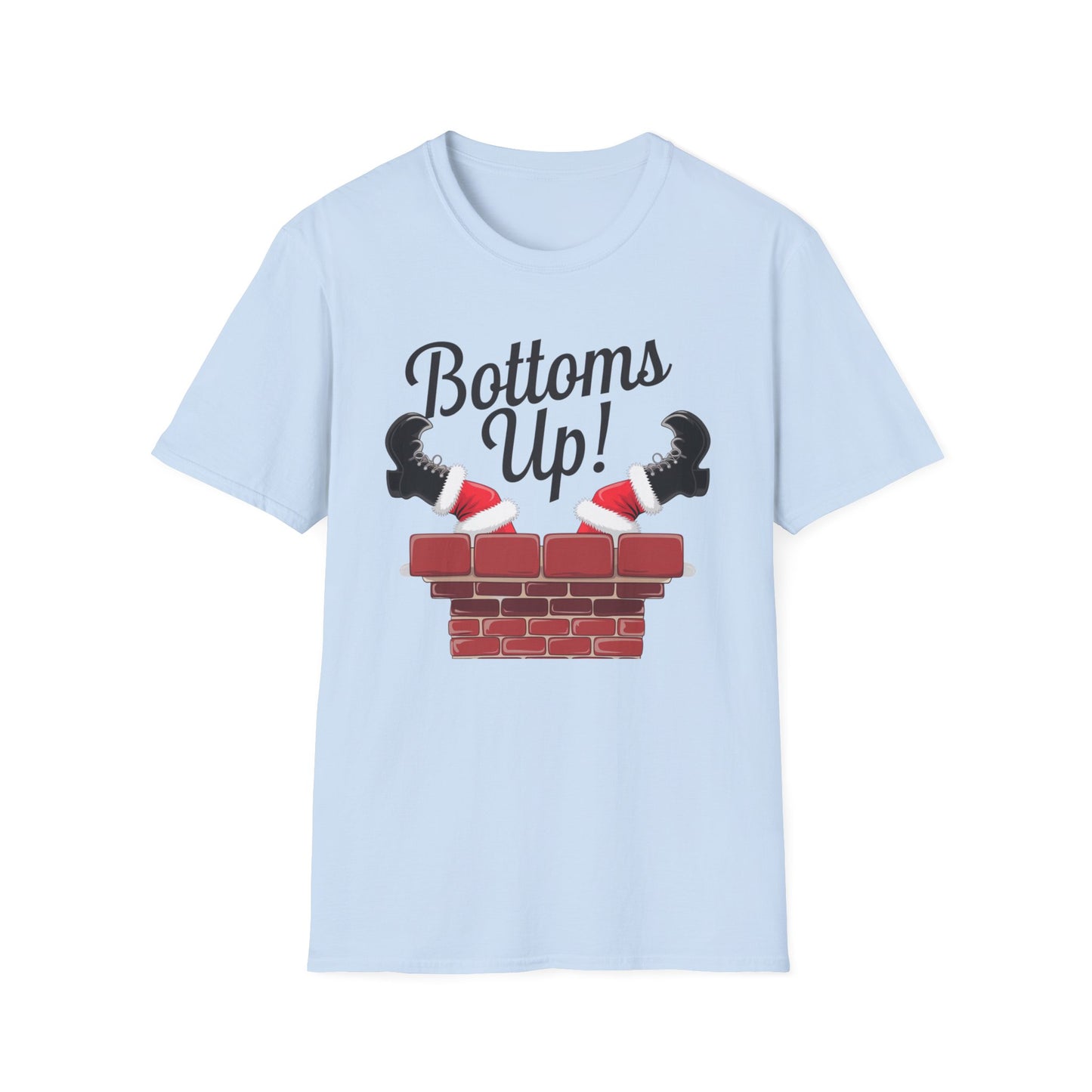 Playful Bottoms Up Unisex T-Shirt, Funny Shirt, Gift for Friends, Casual Wear, Party Apparel, Humor Tee