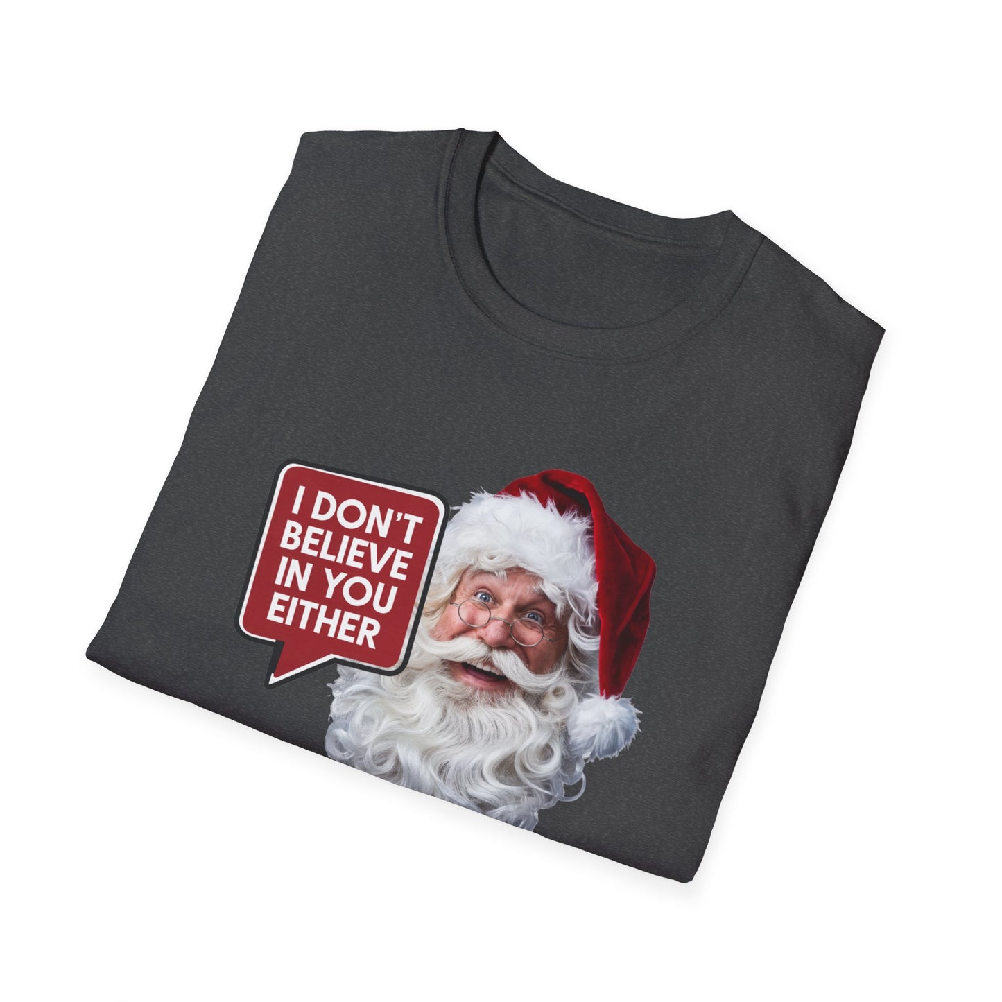 Funny Santa Holiday T-Shirt, Christmas Gift for Adults, Unisex Tee, Humor Shirt, Festive Wear, Winter Apparel