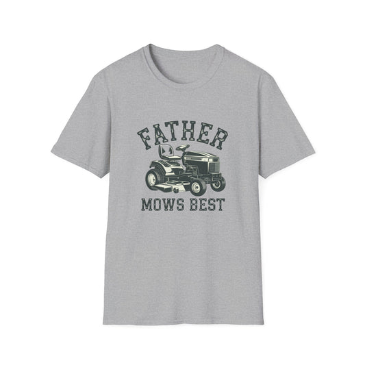 Father Mows Best Unisex Softstyle T-Shirt