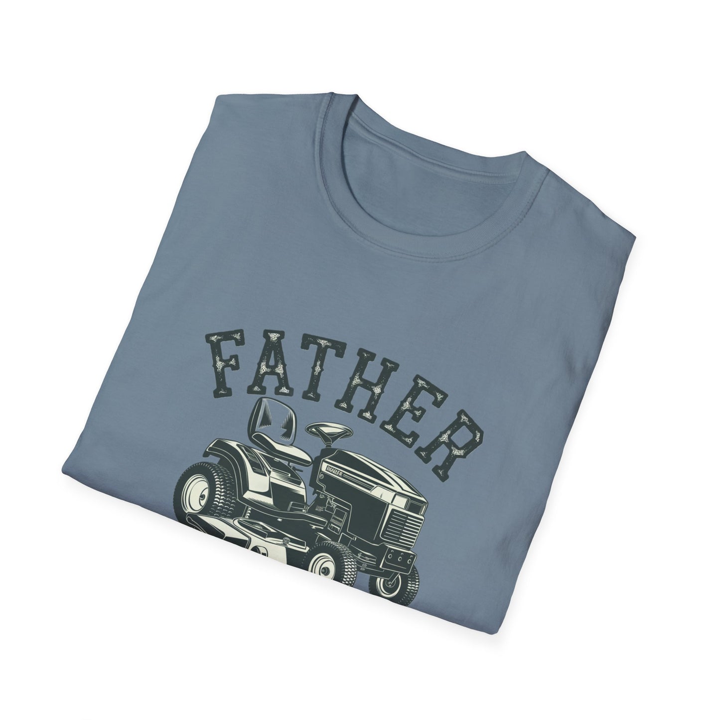 Father Mows Best Unisex Softstyle T-Shirt