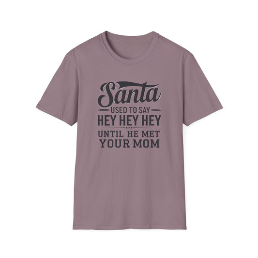 Funny Santa T-Shirt for Christmas, Holiday Shirt, Unisex Graphic Tee, Gift for Mom, Family Gathering Tee, Fun Holiday Apparel