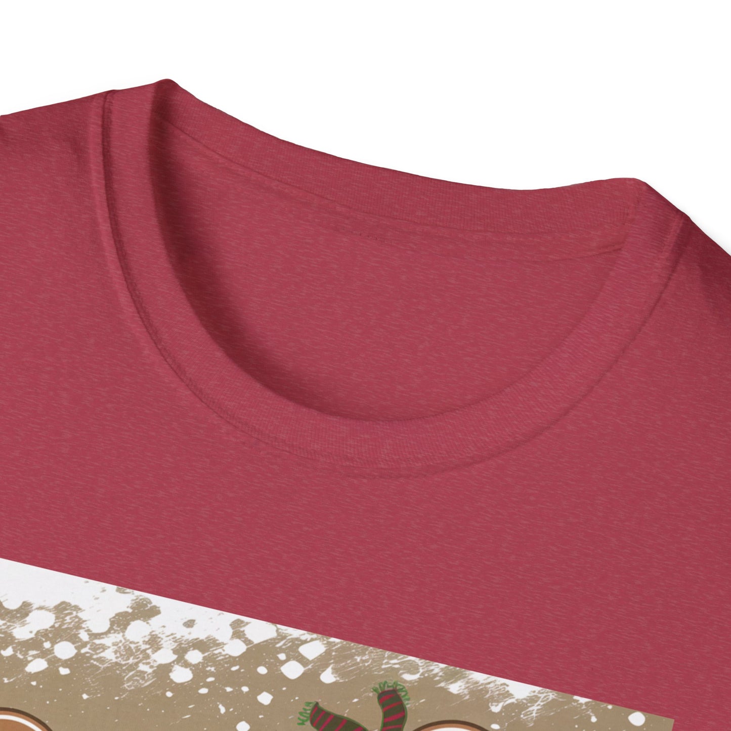 Festive Gingerbread Unisex T-Shirt, Holiday Tee, Christmas Gift, Cozy Shirt, Winter Apparel, Fun Gift Idea
