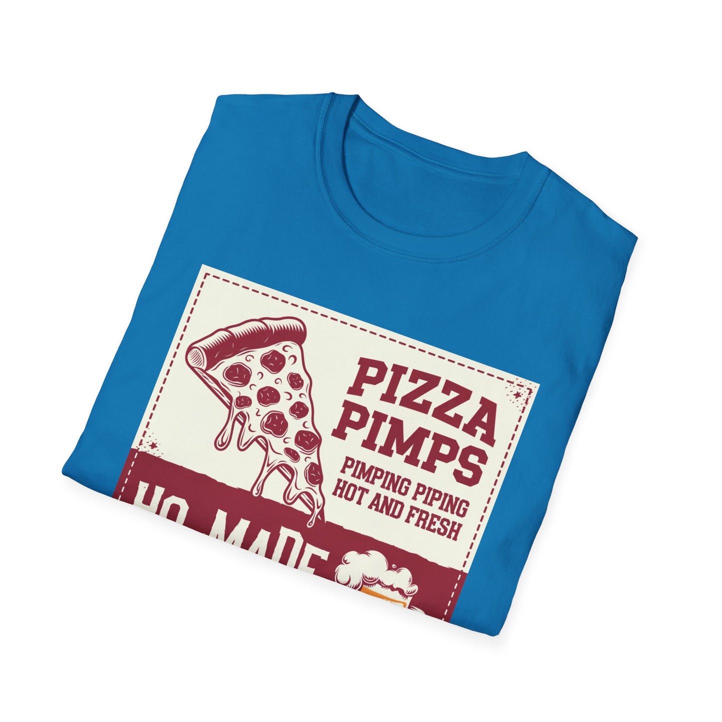 Pizza Pimps Unisex Softstyle T-Shirt - Fun Foodie Tee