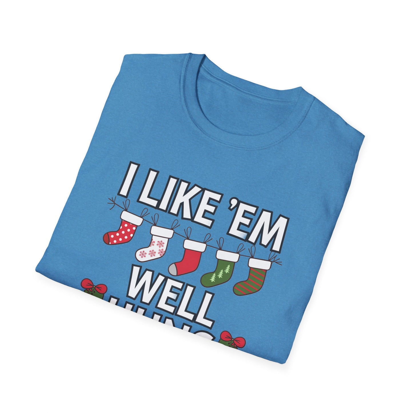 Funny Holiday T-Shirt, I Like 'Em Well Hung Shirt, Christmas Gift, Unisex Tee, Casual Wear, Humor Tee