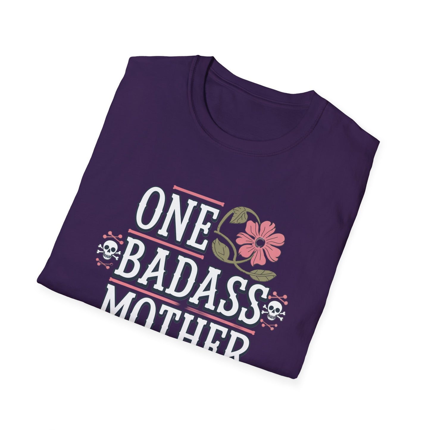 One Badass Mother Unisex Softstyle T-Shirt, Mother's Day Gift, Funny Mom Tee, Casual Wear, Mom Humor Shirt, Gift for Mom