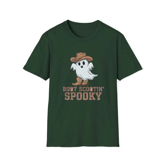 Ghostly Cowboy T-Shirt, Fun Halloween Tee, Spooky Ghost Shirt, Unisex Graphic Shirt, Witchy Casual Wear, Cute Halloween Gift