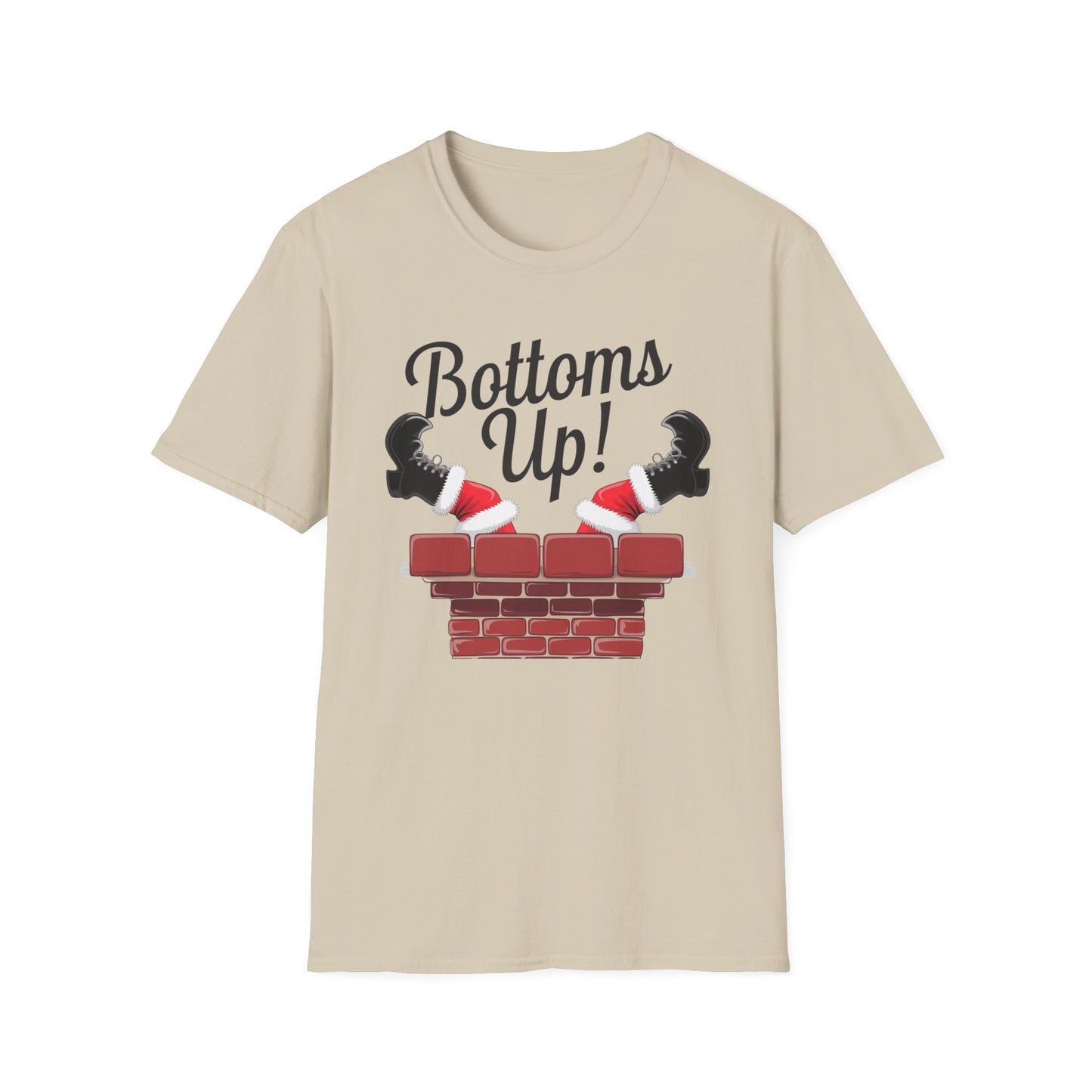 Playful Bottoms Up Unisex T-Shirt, Funny Shirt, Gift for Friends, Casual Wear, Party Apparel, Humor Tee
