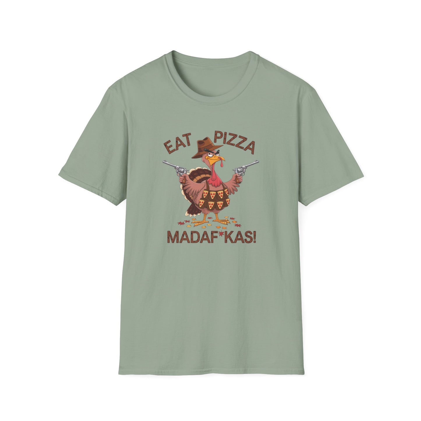 Funny Turkey Pizza Unisex T-Shirt - Perfect for Thanksgiving & Pizza Lovers